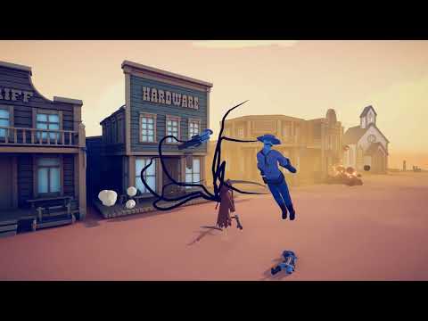 Spooky Team vs Wild West Team - Totally Accurate Battle Simulator TABS