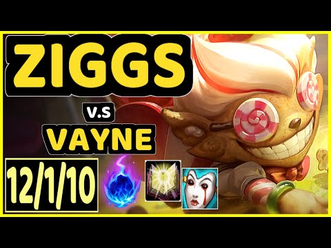 AFM (ZIGGS) vs VAYNE - 12/1/10 KDA BOTTOM ADC CHALLENGER GAMEPLAY - EUW