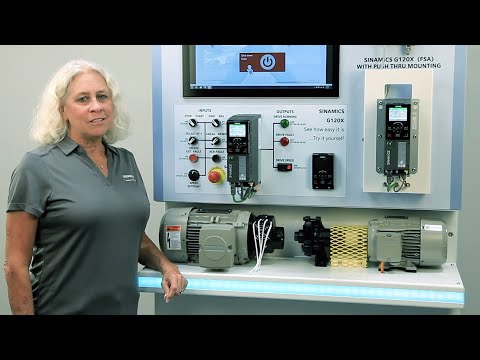 On the wall: Overview of SINAMICS G120X infrastructure drives for pump, fan, compressor applications