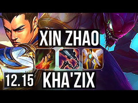 XIN ZHAO vs KHA'ZIX (JNG) | 9/1/9, Legendary, 600+ games | NA Master | 12.15