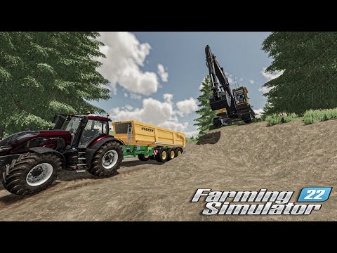 Volvo EC380 And Q285 Road Checkpoint - FS22 - Timelapse