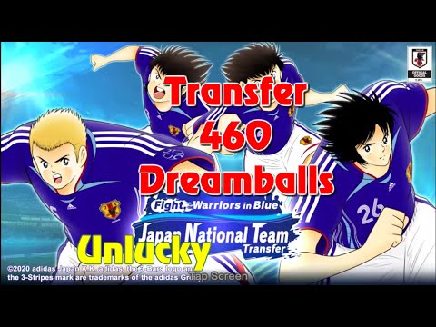 Captain Tsubasa Dream Team: Transfer 460 Dreamballs for Japan Nation Team part 3.