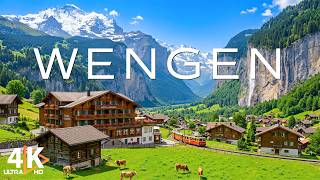 Wengen Switzerland 4K 🇨🇭 Swiss Alps, Jungfrau & Lauterbrunnen Valley
