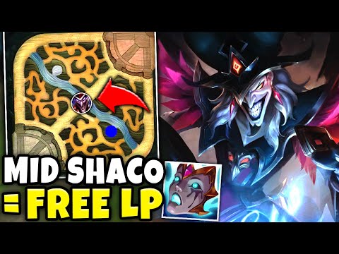 How To DOMINATE as AP Shaco Mid in 15 Minutes (LITERAL FREELO) - Pink Ward Shaco