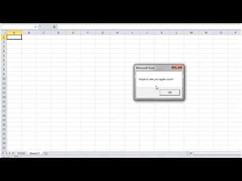 Excel 2010 VBA Tutorial 38   Events   Worksheet Activation & Deactivation