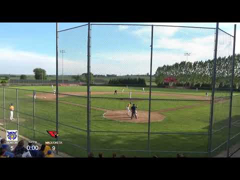2019 0606 - Benton Community Bobcats @ Maquoketa Cardinals - Game 1 - Varsity Baseball
