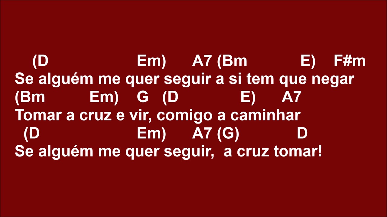 [COMUNHÃO] SE ALGUÉM ME QUER SERVIR (O MAL QUE SAI DE NÓS)