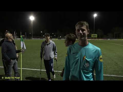 13 oktober 2023, resterende 25 minuten van de competitiewedstrijd SHHJO19-1 -  Merefeldia JO19-1.