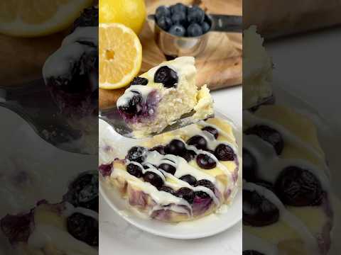 High Protein Lemon Blueberry Cheesecake 🫐🍰🍋