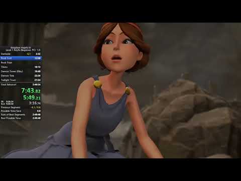 KH3 PC Beginner Lv1 Any% Speedrun [2:33:23 Loadless]