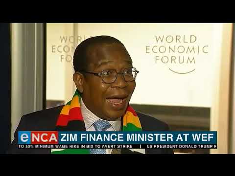 Zim finance minister at WEF