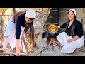 No Oven No Stove Traditional Village Bread Village Life Girl Iran