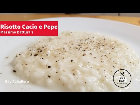 Masssimos Bottura's risotto cacio e pepe