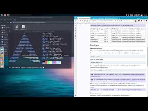 ArcoLinux : 1041 building a package in a clean chroot