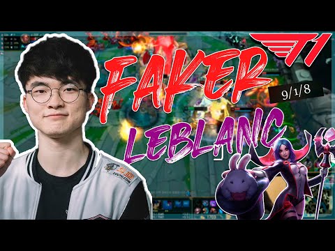 FAKER T1 IS CLEAN WITH LEBLANC | League of Legends
