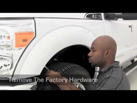 Lund International | EX Fender Flares Ford F 250 Super Duty Installation