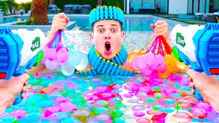 Water Balloon Battle | Winner Gets Minecraft Chest
