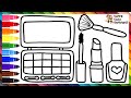 Drawing And Coloring Makeup 💅💄💋👁️🖌️🌈 Drawings For Kids