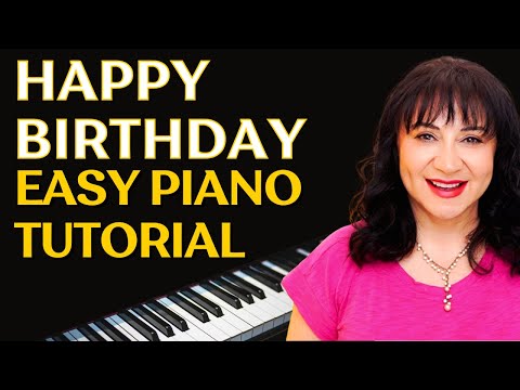 HAPPY BIRTHDAY Easy Piano TUTORIAL | SHEET MUSIC