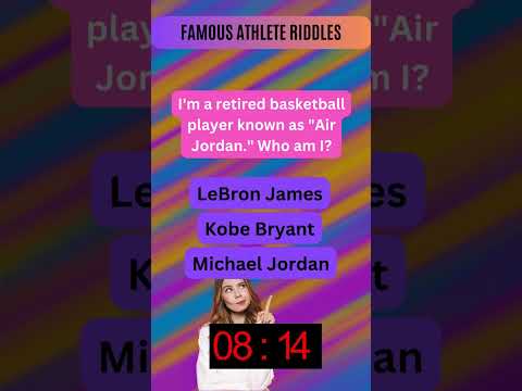 Guess the Sports Legend: Michael Jordan or...? #riddles #riddleriddle #foodquiz