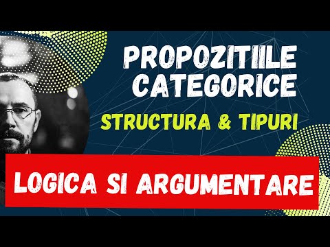 Bac Logic and argumentation, Categorical propositions, structure, types