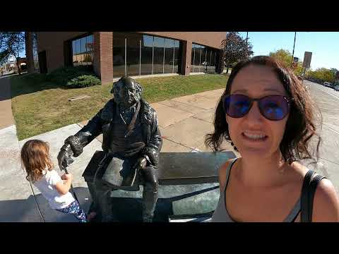 Rapid City, South Dakota tour! President Walk, Dinosaur Park and DAILY LIFE IN AN RV