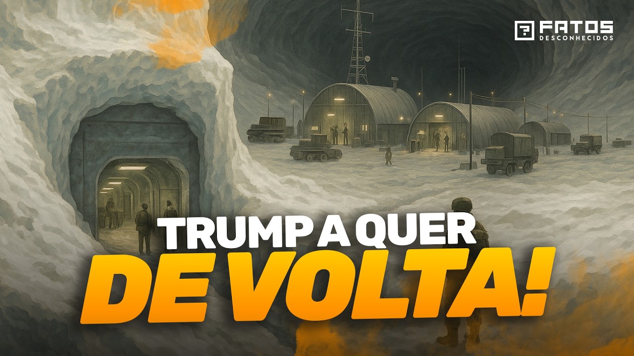 A CIDADE militar ULTRASSECRETA do Exército dos EUA sob o GELO