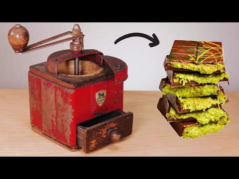 1950s Peugeot Coffee Grinder Restoration – I Used It to Make Pistachio Chocolate!