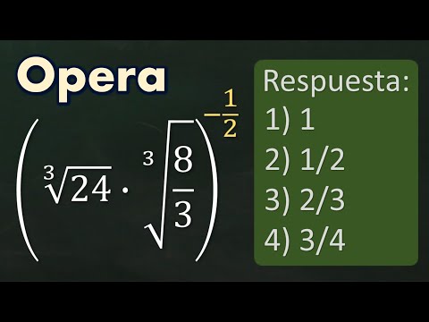 Matemáticas básicas. Opera la expresión aritmética
