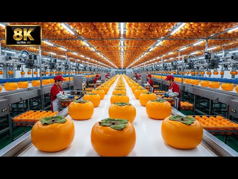 Inside the Japanese Persimmon Factory: The Traditional Wind-Dried Persimmon (Full Process)