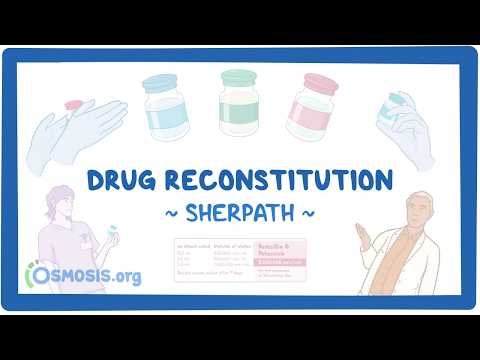 藥物配製：護理藥理學 (Drug reconstitution: Nursing pharmacology)
