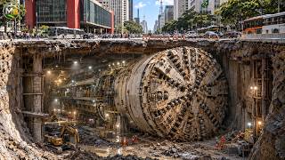 O dia em que um monstro de 2.500 toneladas atravessou São Paulo pelo subsolo