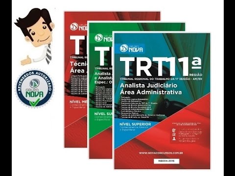 Concurso TRT-11 2017 - Apostilas dos cargos Analista e Técnico Judiciário