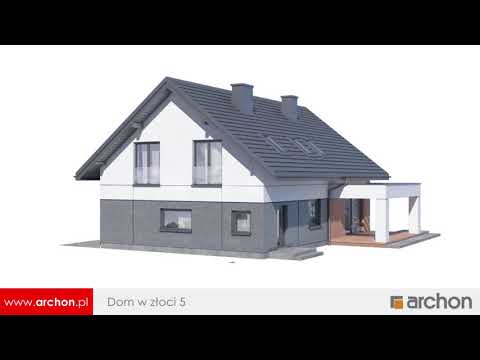 Dom w złoci 5 - Atrakcyjny wygląd i funkcjonalne wnętrze I ARCHON+ Projekty Domów