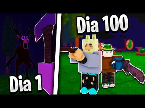 Eu Joguei 100% no 99 Noites na Floresta em Dupla com Xedou!