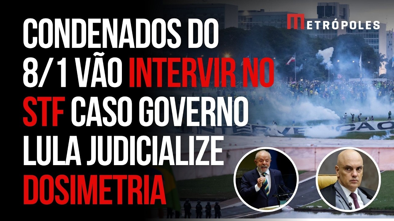 Dosimetria: 30% dos condenados pelo 8 de Janeiro podem ter penas reduzidas