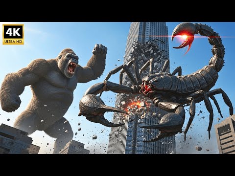 King Kong vs Giant Scorpion | The Deadliest Predator Returns the City 🦍⚔️