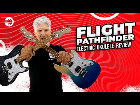 Immagine Flight Pathfinder TBK Transparent Black Solid Body Electric Tenor Ukulele - 8