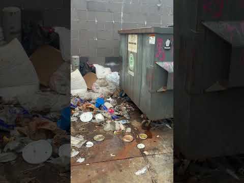 Moes Southwest Grill - Trash piled up everywhere