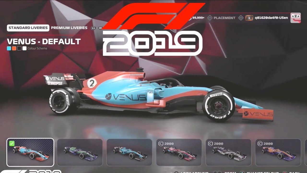 F1 2019 EXCLUSIVE Customization & In Game Menu System