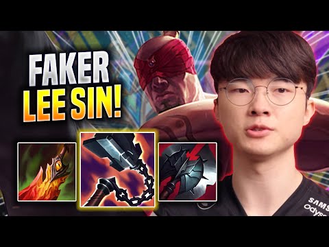 FAKER CRAZY GAME WITH LEE SIN! - T1 Faker Plays Lee Sin JUNGLE vs Wukong! | Season 2023
