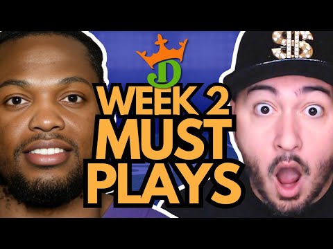 DraftKings Week 2 MUST PLAYS | NFL DFS Picks + 2025 Fantasy Football
