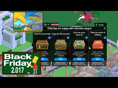 Los Simpson Springfield "Black Friday'17: Abro una caja sorpresa" por Tony