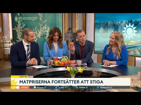 Programledarens turlott – slipper de skyhöga grönsakspriserna | Nyhetsmorgon | TV4 & TV4 Play