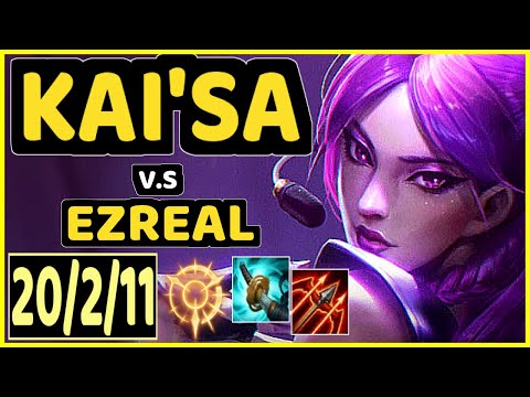 LUGER (KAI'SA) vs EZREAL - 20/2/11 KDA BOTTOM ADC CHALLENGER GAMEPLAY - EUW
