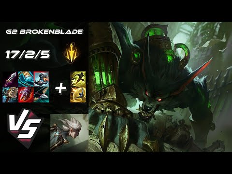 G2 Esports BrokenBlade TOP Warwick vs Camille - EU Challenger Patch 25.S1.4