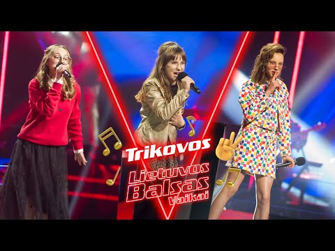 Eivilė, Audrėja, Sandra - Moves Like Jagger | Trikovos | Lietuvos Balsas. Vaikai S3