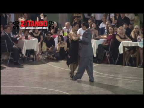  Jonathan Spitel  and  Betsabet Flores  are  dancing  to  the  tango  "  Recuerdo  "