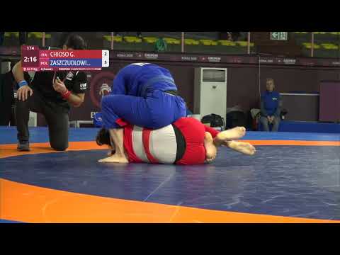 Round 1 Women's GP GI - +71 kg: G. CHIOSO (ITA) v. M. ZASZCZUDLOWI (POL)