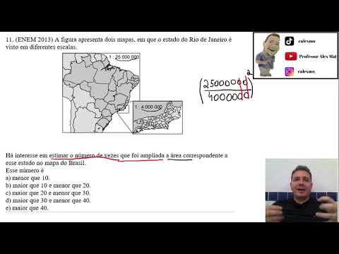 (ENEM 2013) A figura apresenta dois mapas, em que o estado do Rio de Janeiro é visto em diferentes